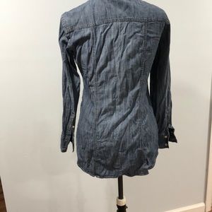 New York & Company Tops - Long denim button down New York & Company Tops - Long denim button down